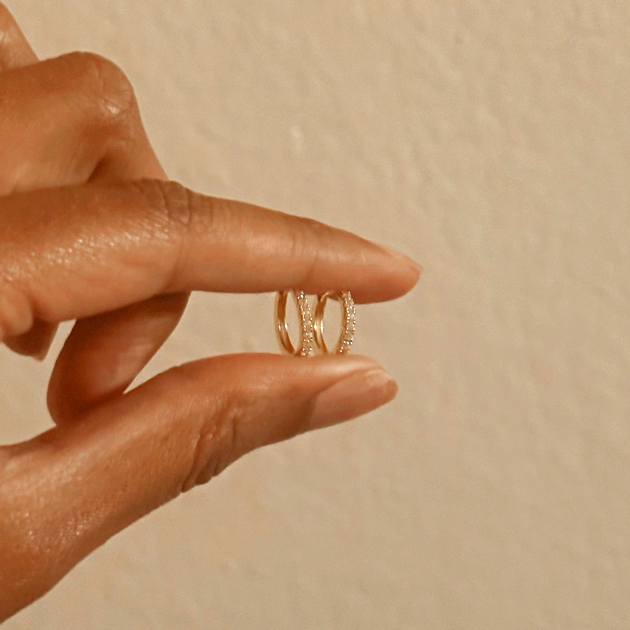 Hannah Huggie Earrings