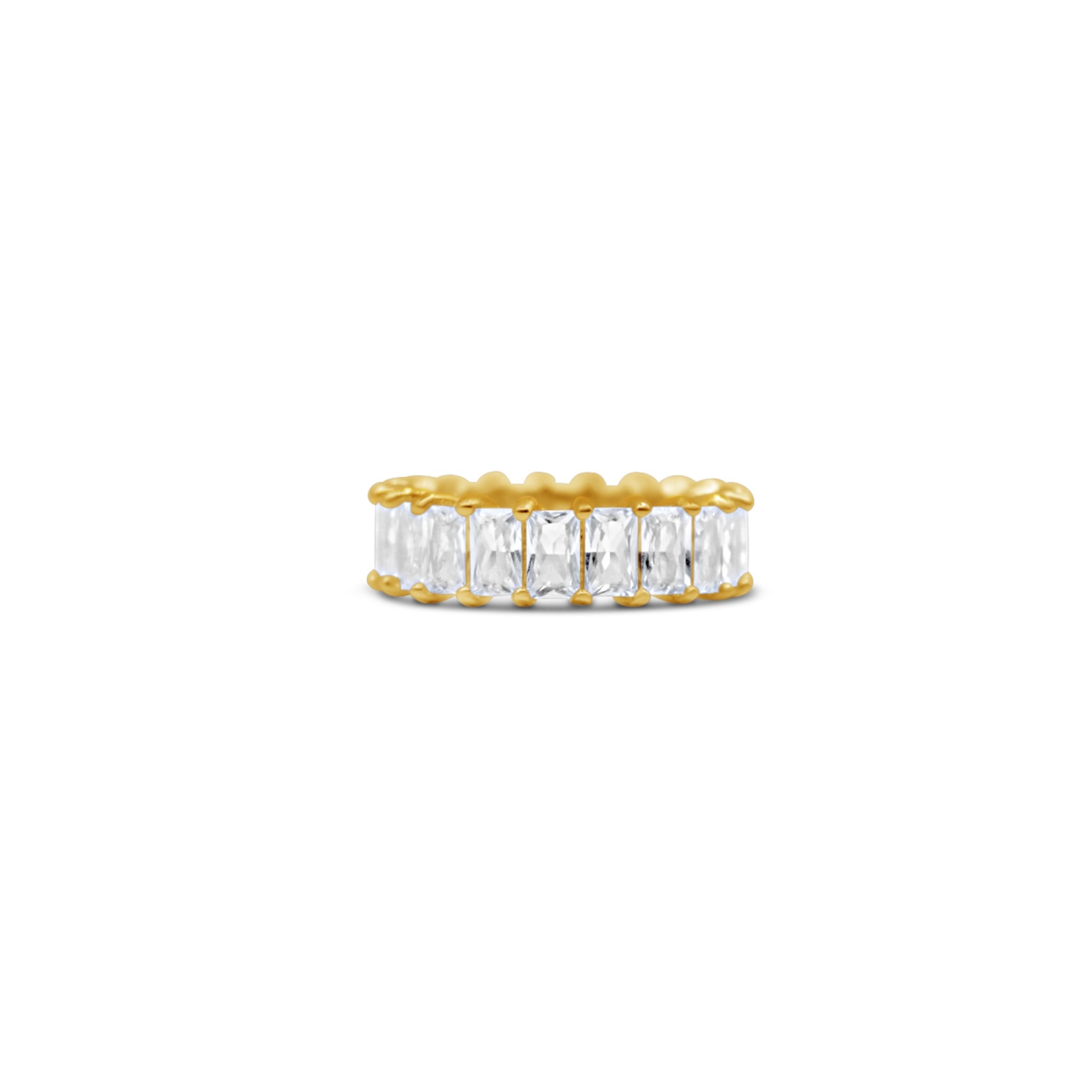 baguette diamond wedding band