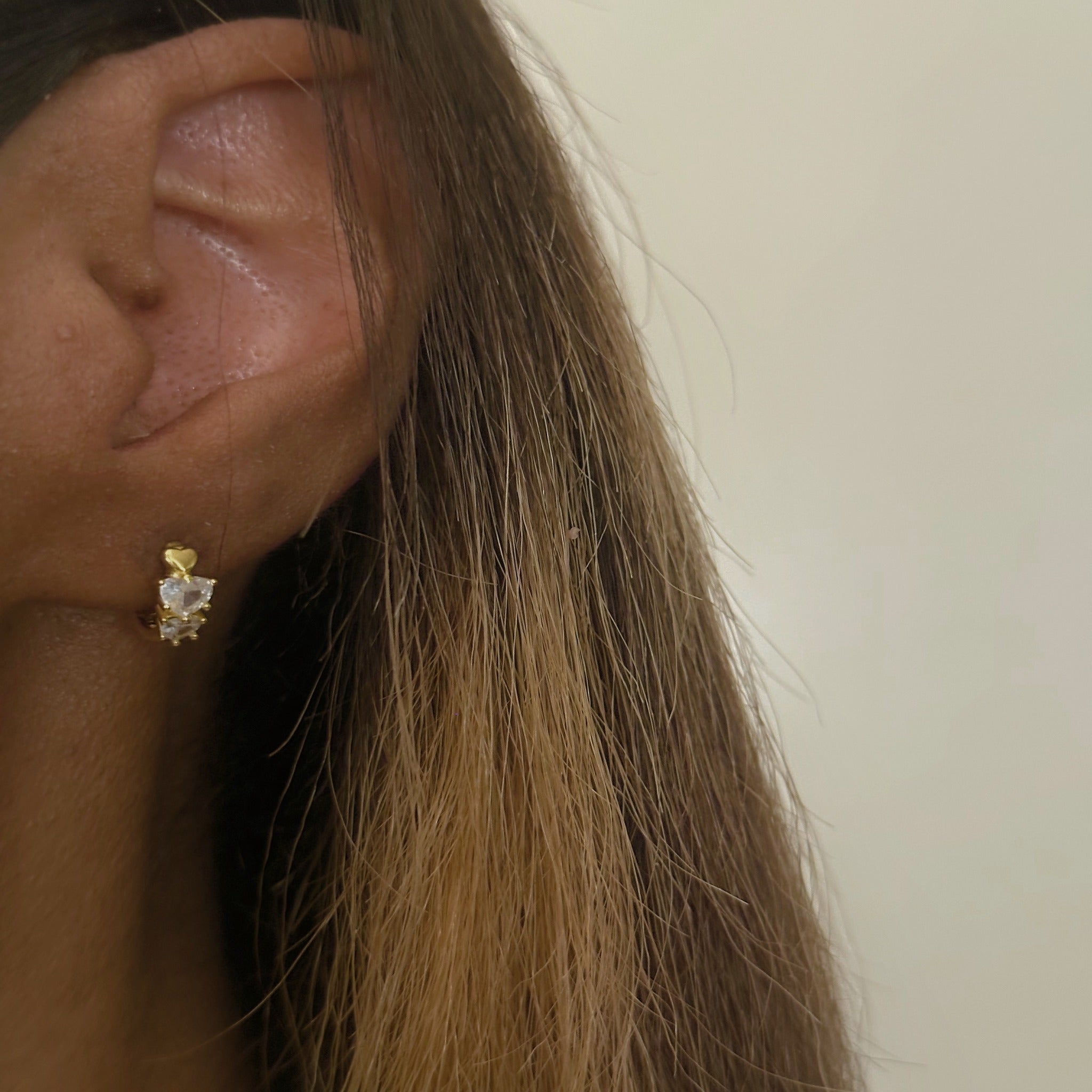gold earrings