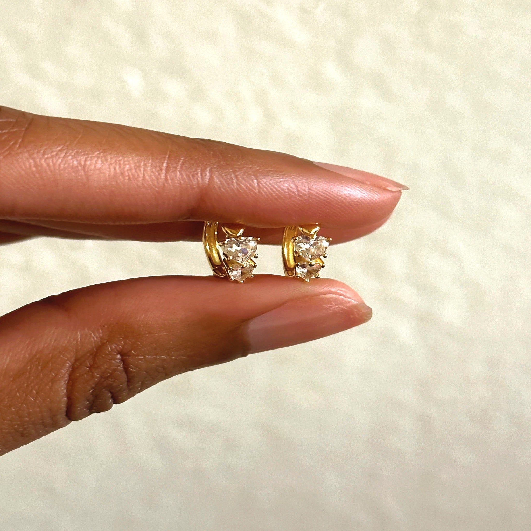 gold earrings