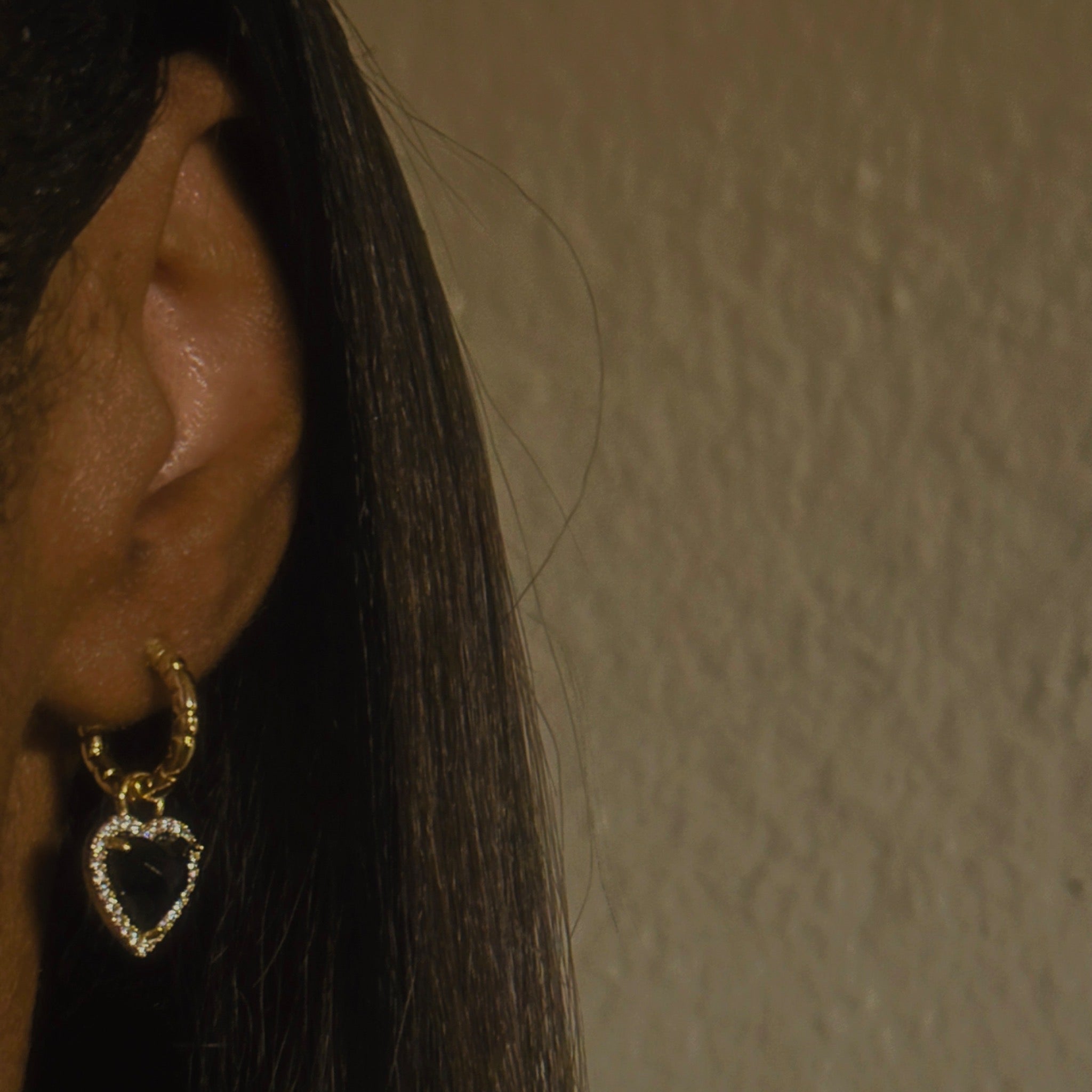 Onyx Charm Earrings