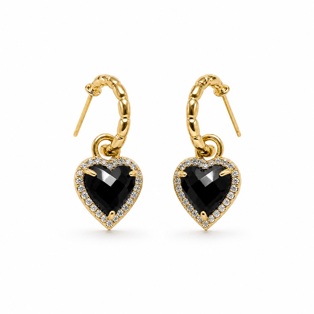 Onyx Charm Earrings