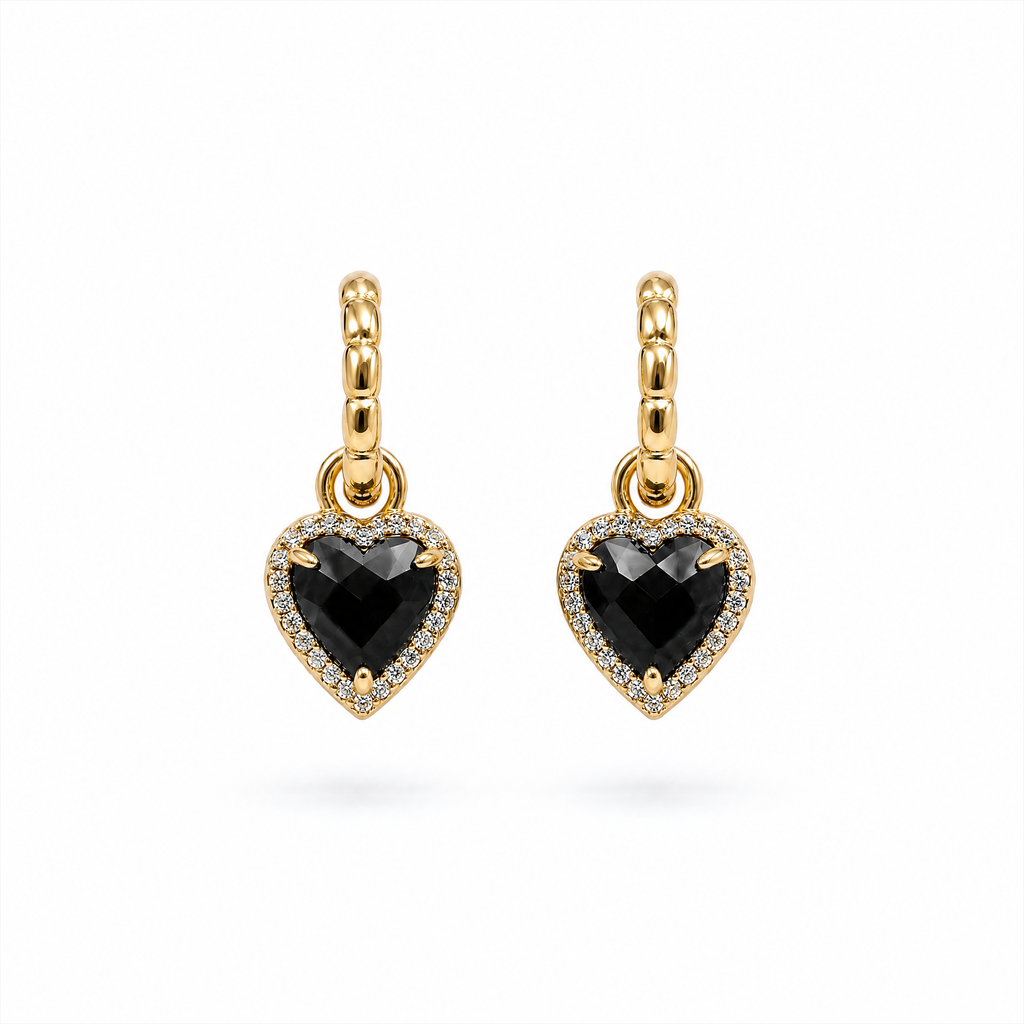 Onyx Charm Earrings