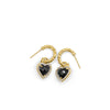 "Onyx" Charm Hoop Earrings - Phaze Jewelry